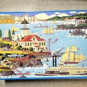Hometown Collection Jigsaw Puzzle POINT BONITA 1000pc Vintage 1996